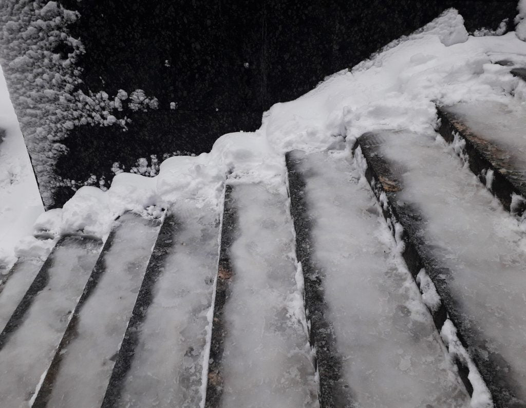 The stair nosing is the where foot traffic happens the most