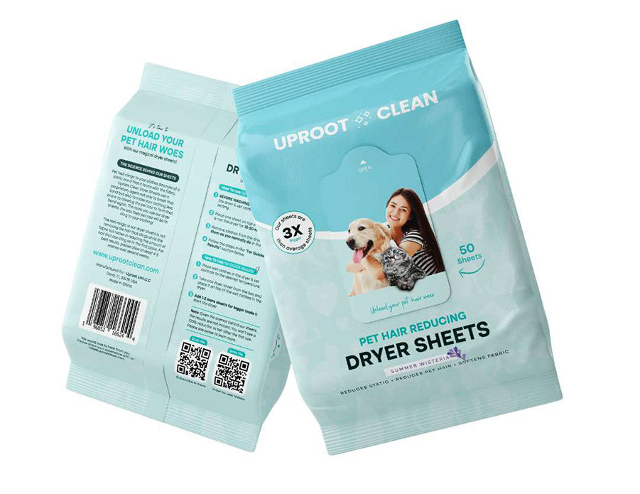 50ct. - Uproot Pet Hair Reducing Dryer Sheets