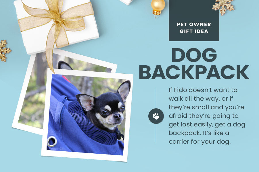 pet owner gift idea dog backpack