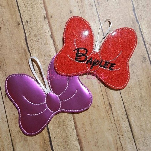 Personalized Bow Ornaments