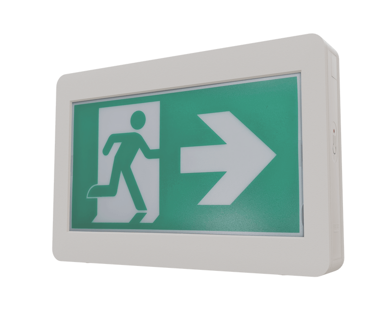 running man exit sign lumacell