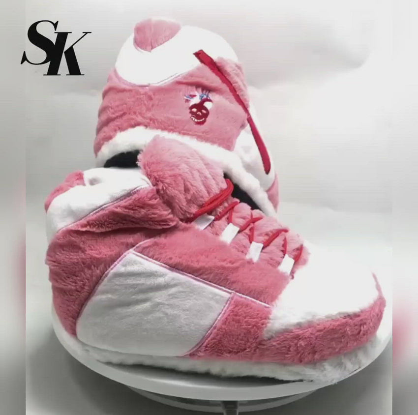 Pink Inspired Novelty Sneaker Slippers | Slip Kickz