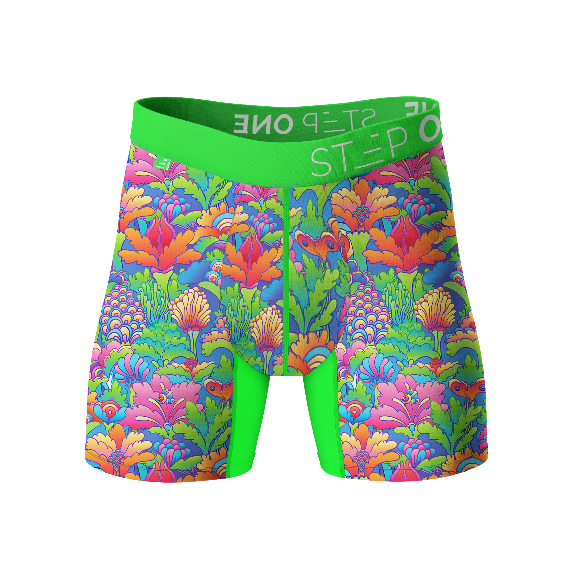 Boxer Brief Fly - Hibiscus