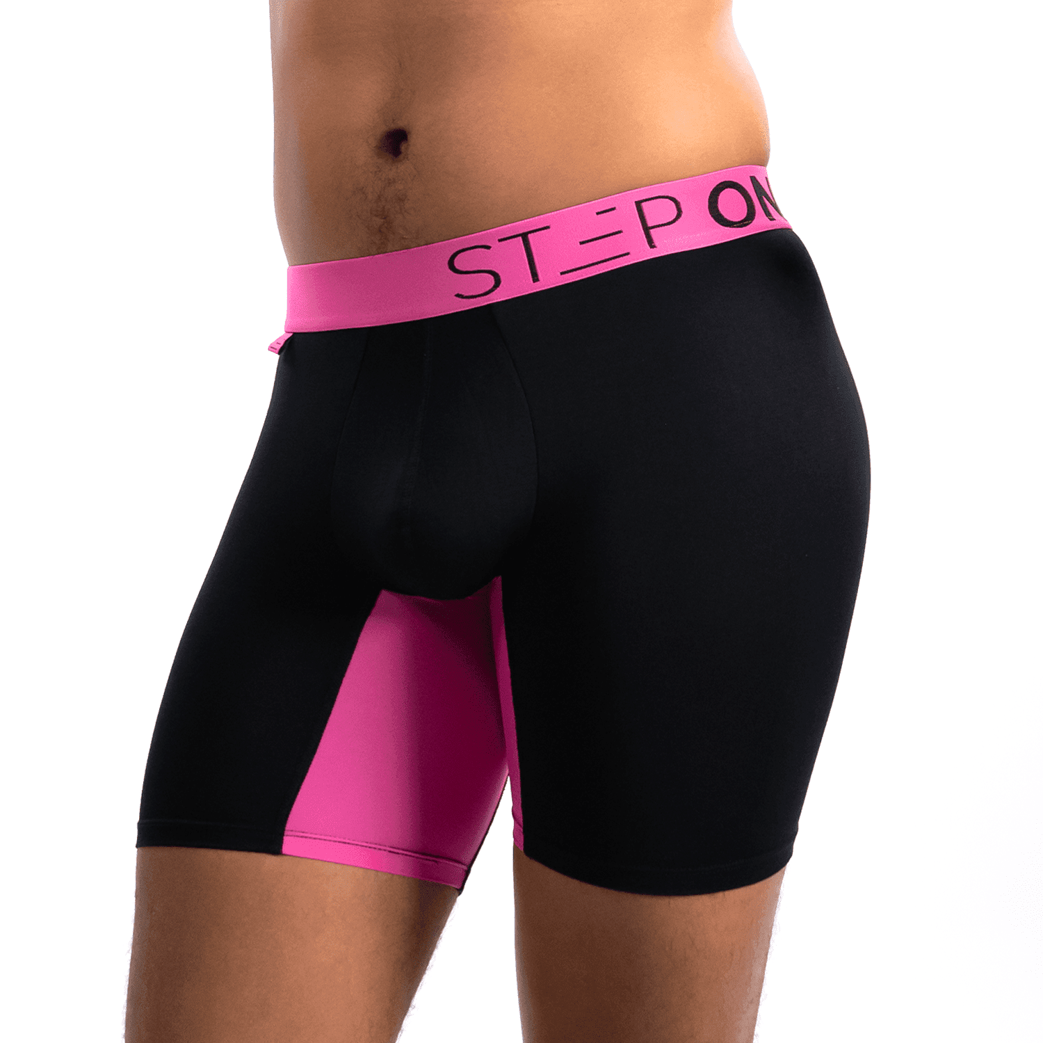 STEP ONE New Mens Boxer Briefs (Longer) Bamboo Underwear- ELECTRO RACERS