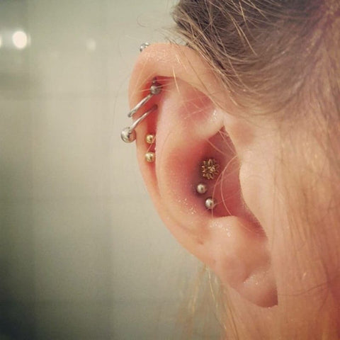 Cute conch piercing