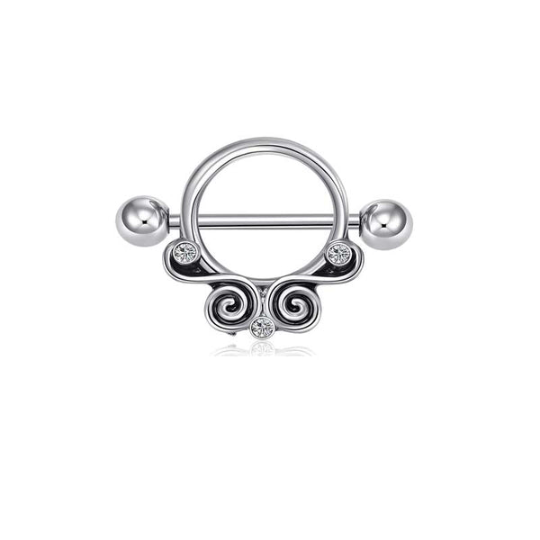 Nipple Ring Nipple Barbell Rings Bars Body Piercing Jewelry 14G 11mm Nipple Shield Ring