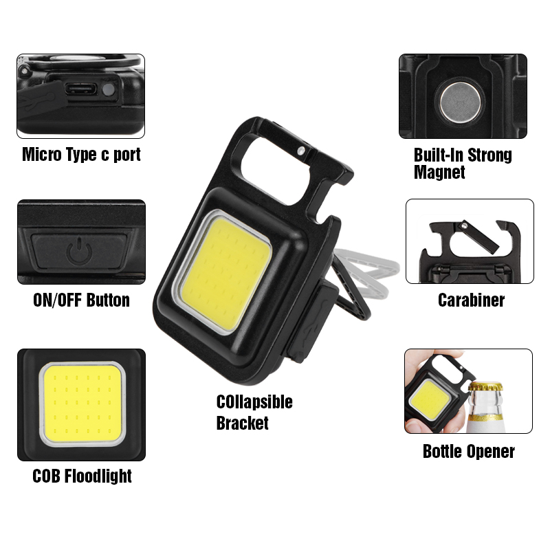 (Early Christmas Sale- SAVE 48% OFF) Cob Keychain Work Light