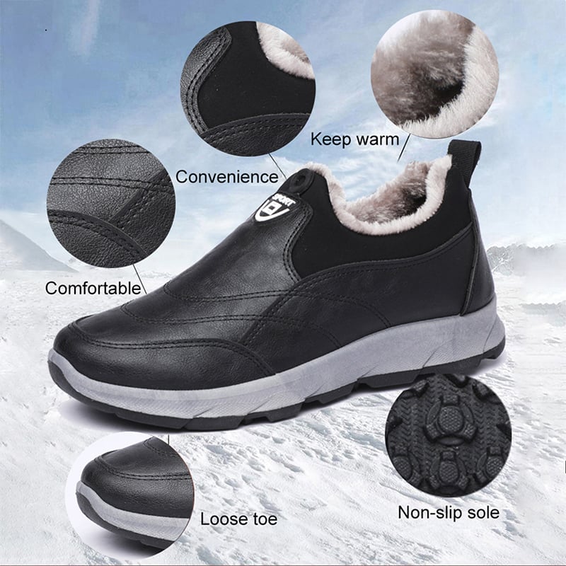 Men's Winter Waterproof Non-Slip Snow Boots