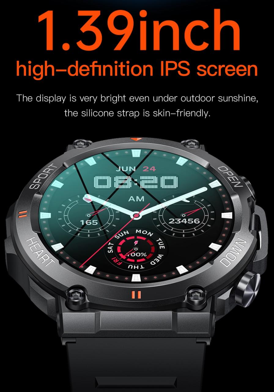 NEKTOM 1.39'' IPS Screen Bluetooth Call Smartwatch K56pro