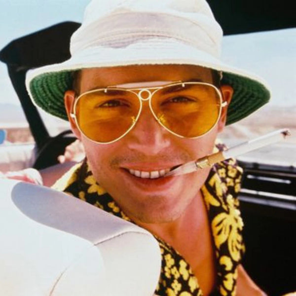 johnny depp in fear and loathing in Las Vegas wearing ray ban shooter 