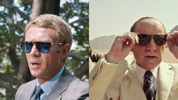 steve mcqueen e kevin spacey indossano persol 0714
