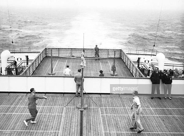 sailors invented a game with paddle and a ball during the england-caribbean route