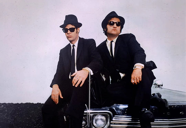 the blues brothers with ray ban wayfarer