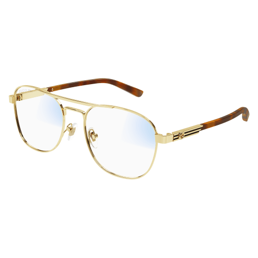 Gucci GG1290S 001 Gold Sunglasses for Man | LookerOnline