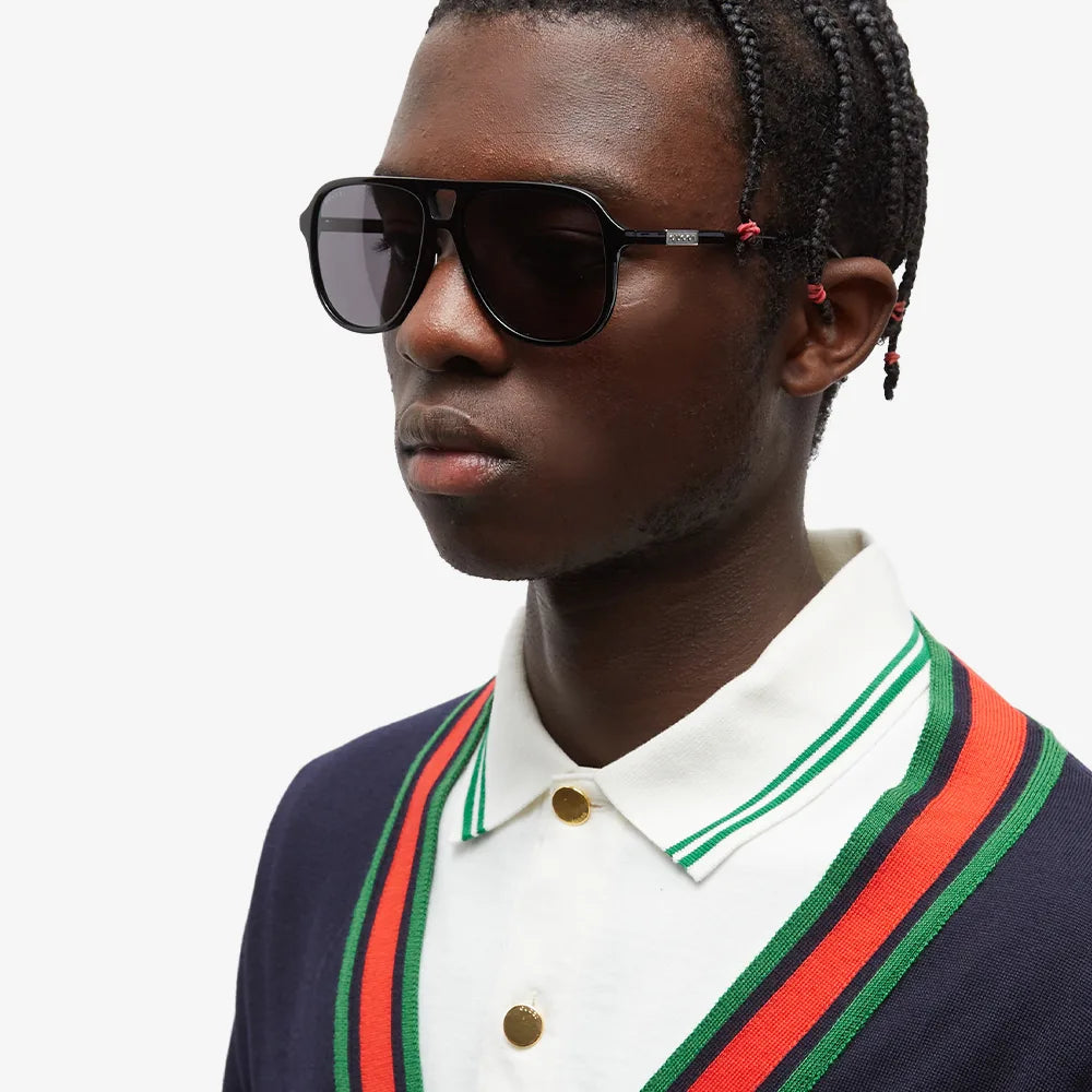 GUCCI EYEWEAR D-Frame Acetate and Gold-Tone Sunglasses for Men | MR PORTER