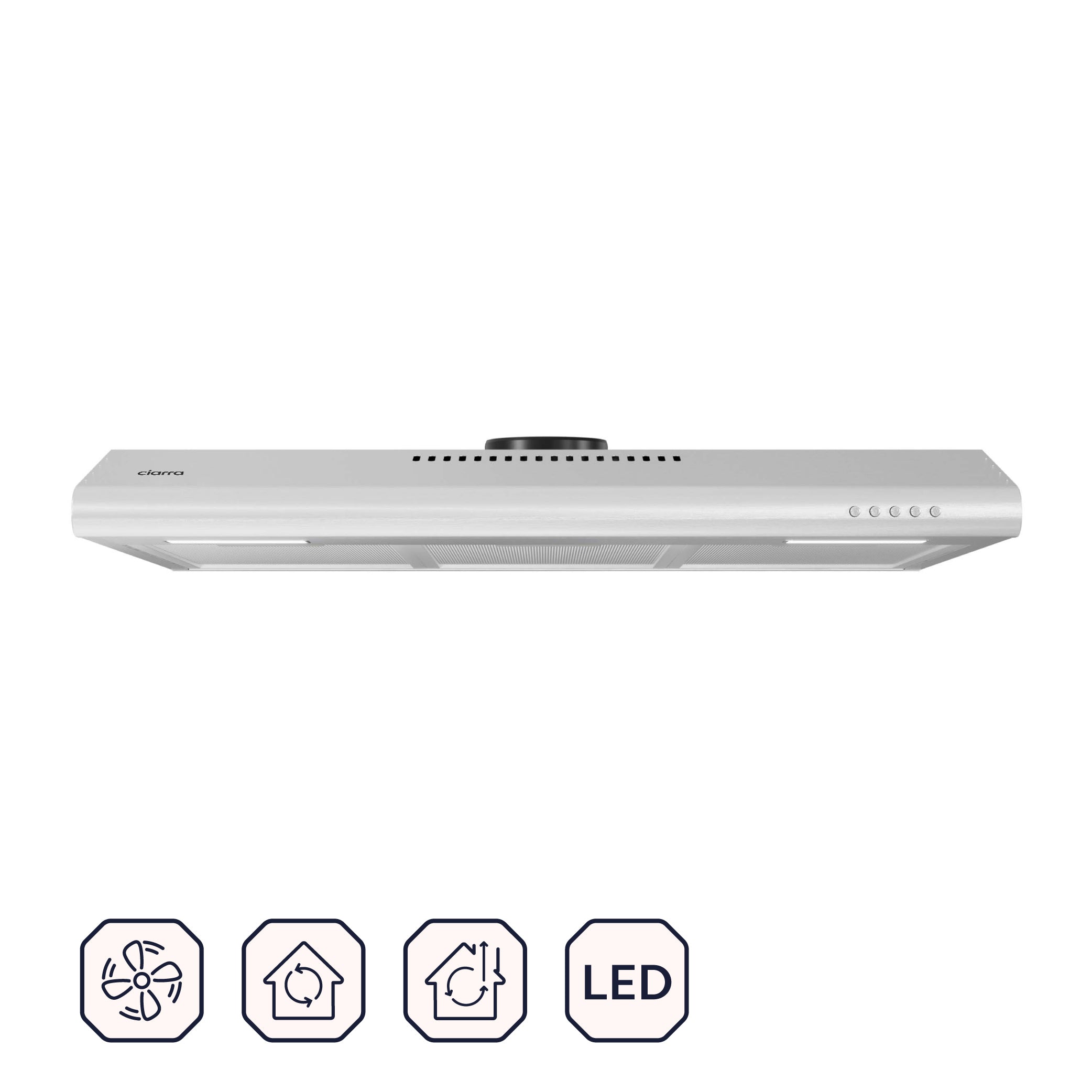 DUTRIEUX Ductless Range Hood 30 inch with Anti-fingerprint Design