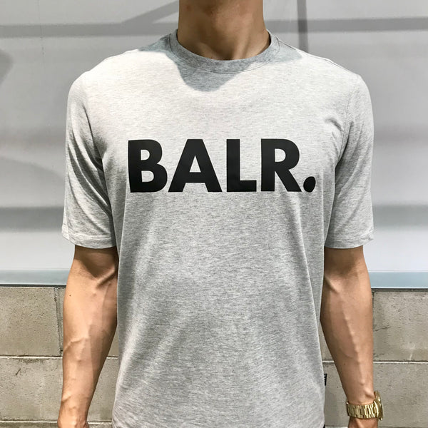 ネイビー【Ｍサイズ】BALR. ボーラー ロゴ プリント 半袖シャツ