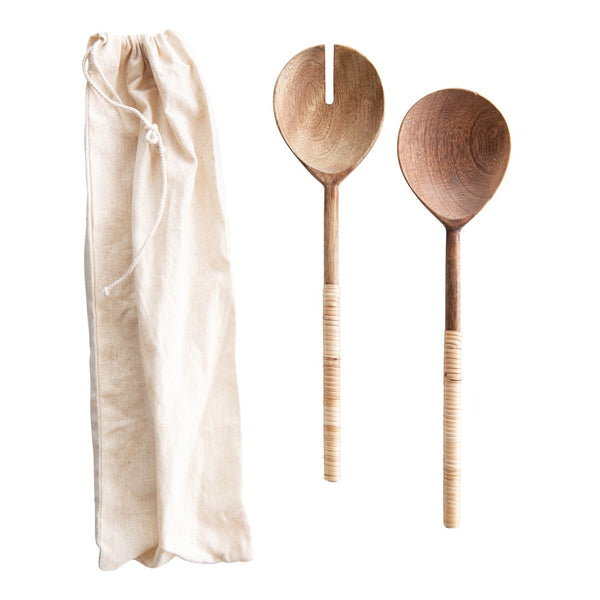 Wood Salad Servers – Elevated Living Design