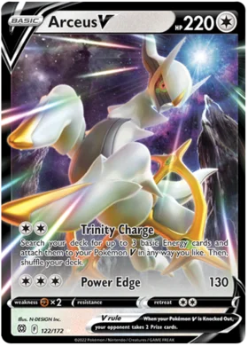 Arceus VSTAR 176/172 Rainbow Secret Rare Pokemon Card SWSH Brilliant S –  Vintage Action Figures