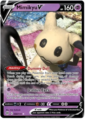 Mimikyu V & Vmax 069/172 Brilliant Stars - Ultra Rare Pokemon Card Lot