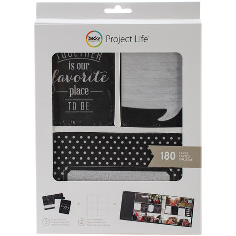 Black 8x8 Faux Leather Scrapbook Album - Project Life – Becky Higgins