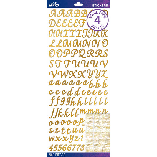Sticko Alphabet Stickers-Silver Foil Marker Small, 1 count - Fred Meyer