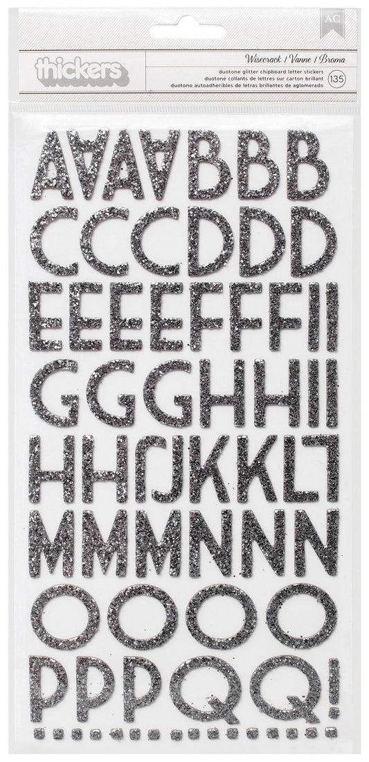 American Crafts Solid Stickers Rose Gold Foil Large Alphabet - Scrapbooking  Embellishments 