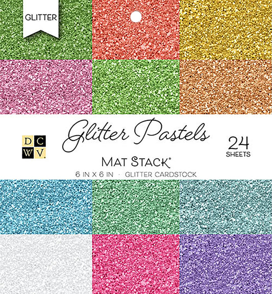 DCWV 6x6 Textured Cardstock Pad: Pastels - Scrapbook Generation