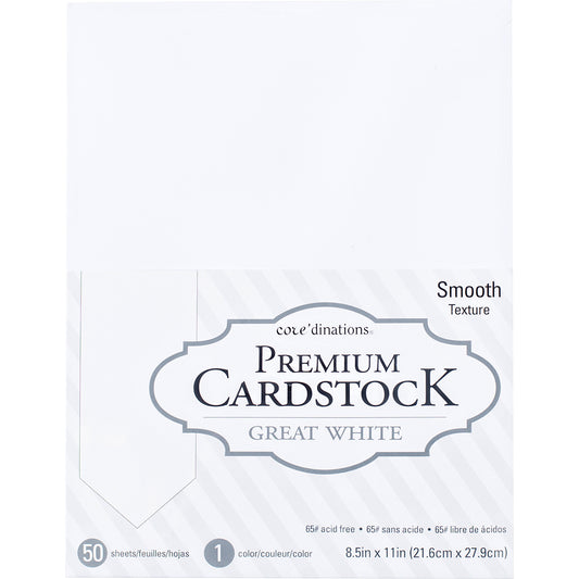 American Crafts Glitter Paper 12″ x 12″ (15PC) – White