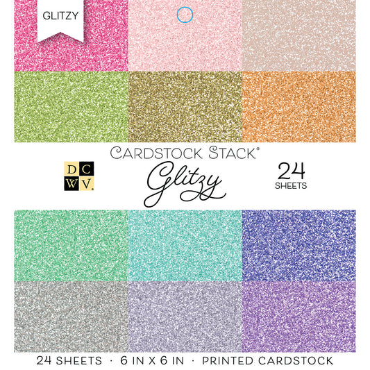 Diecuts With A View Metallics Foil Solid - DCWV Cardstock Stack 6x6 -  123Stitch