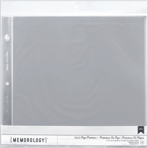White 12 x 12 Three Ring Album with 10 Page Protectors