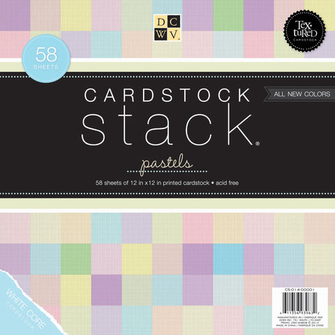 DCWV Adhesive Cardstock Matstack Brights