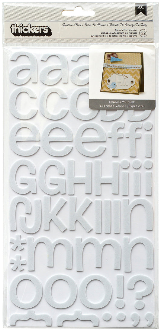 Baker Ross Funky Self Adhesive Foam Uppercase Alphabet Stickers (Pack of 400) PU