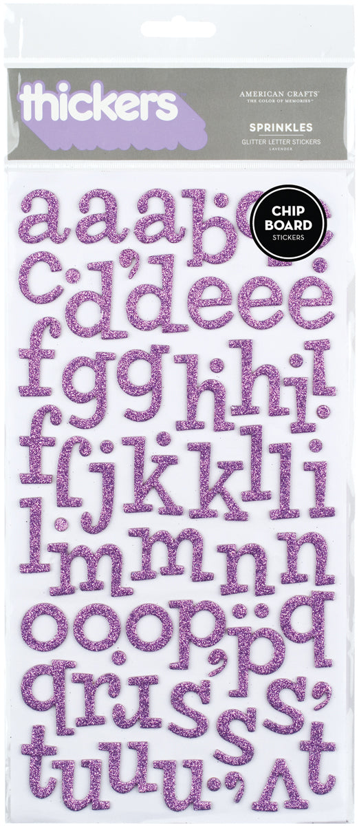 American Crafts THICKERS Twilight Foam Letter Stickers – Scrapbooksrus