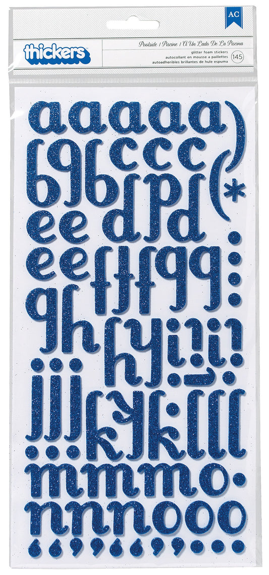 American Crafts Thickers DAIQUIRI Vinyl Letter Stickers