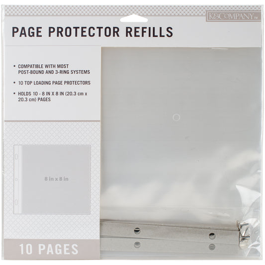 12 x 12 Page Protectors Scrapbook Refill Post Bound 10/pk for 20