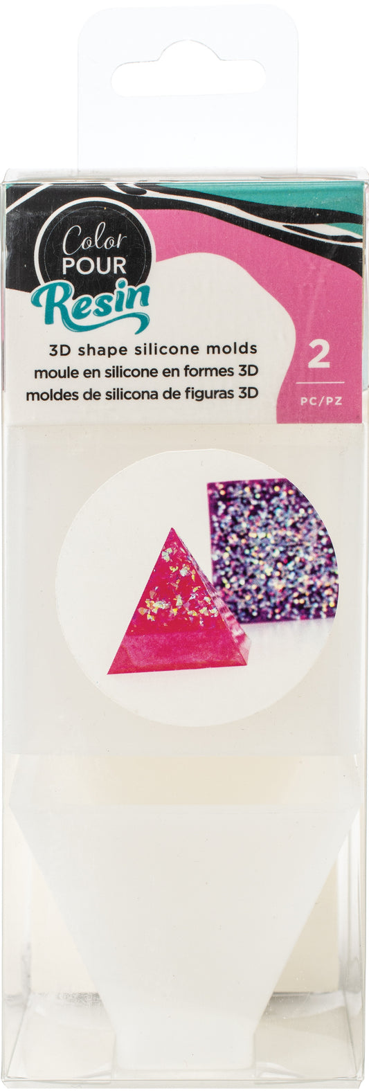 American Crafts™ Color Pour Resin Circle, Square & Hexagon Coaster