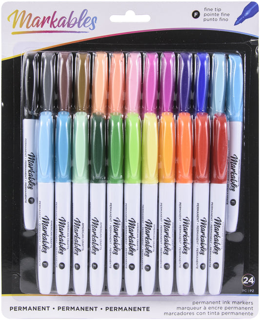 American Crafts Detail Doodlers Fine Felt Tip 12/Pkg-Basics