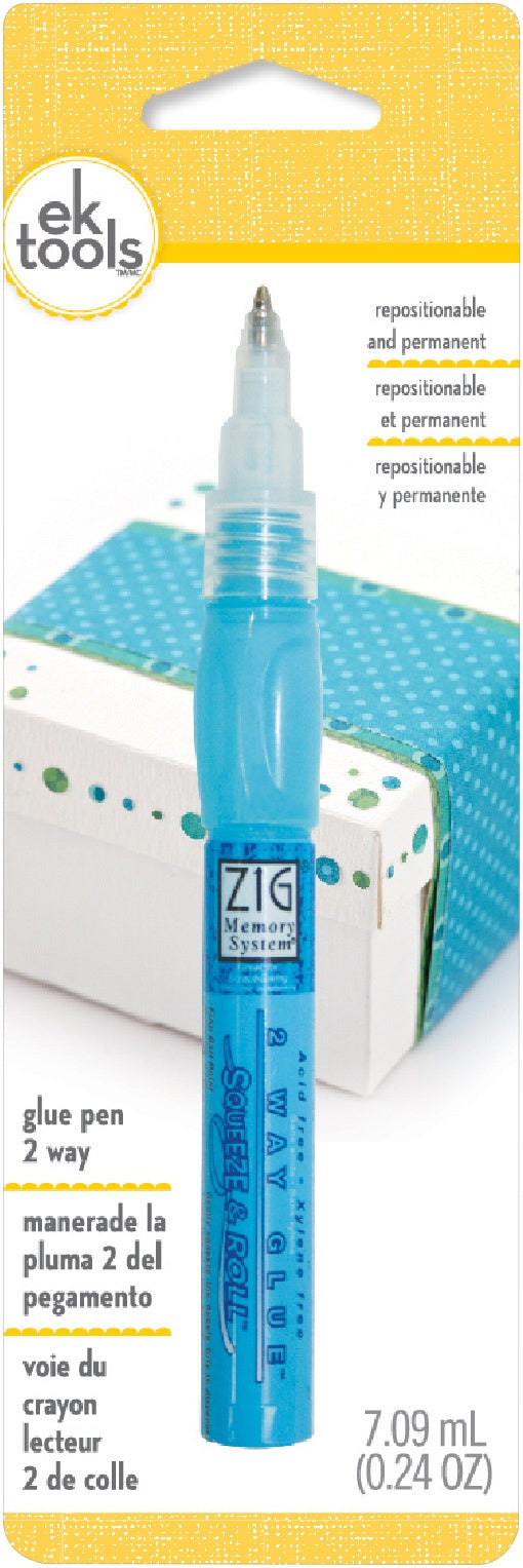 Zig Sticky Thumb 2-Way Glue Pen, Chisel Tip, 0.35 Oz Pack of 1 Pen 372878