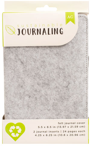 AC Sustainable Journaling Felt Paper Pocket 4.25X8.25