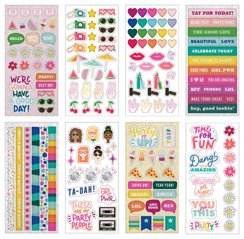 American Crafts Sticker Book 4.75X8-Kelly Creates W/Gold Foil, 1089/