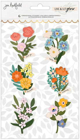 American Crafts Thickers Wildflower Stickers – Cheap Scrapbook Stuff