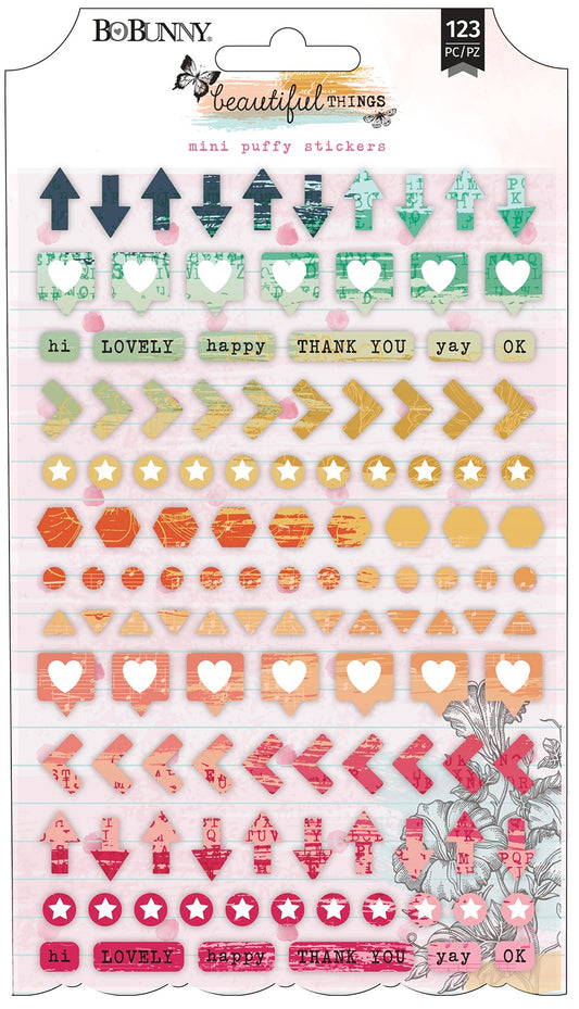 All Heart Puffy Stickers 54/Pkg – American Crafts