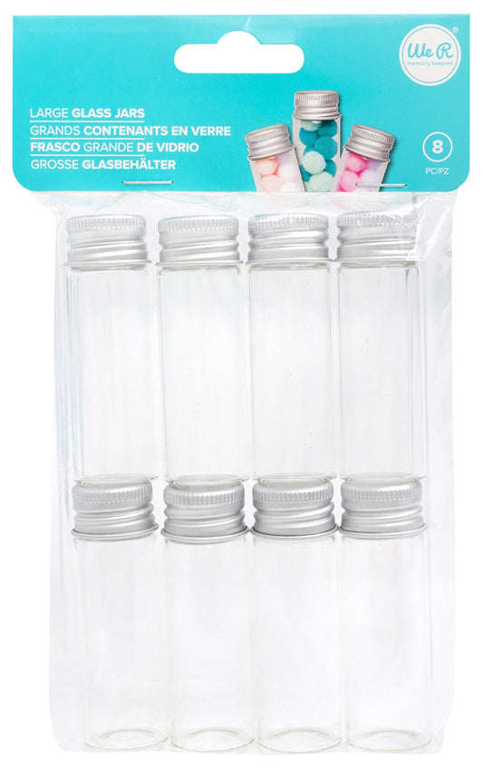 We R Memory Keepers Glass Jars 4/Pkg - Large