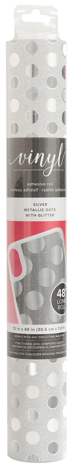 VINYL FROG Shimmer Adhesive Vinyl 12x60 Silver Glitter Craft Permanent  Vinyl for Craft Cutter for Home Decor