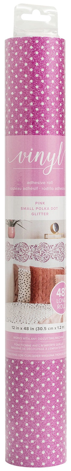 GIRAFVINYL Silver Glitter Vinyl Permanent Vinyl Roll 12” x 10ft Sparkle  Craft