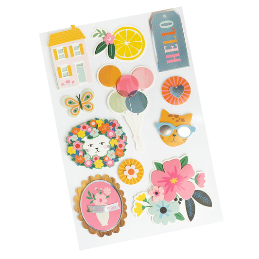 Sticko Themed Stickers-Kawaii Fantasy Animals – American Crafts