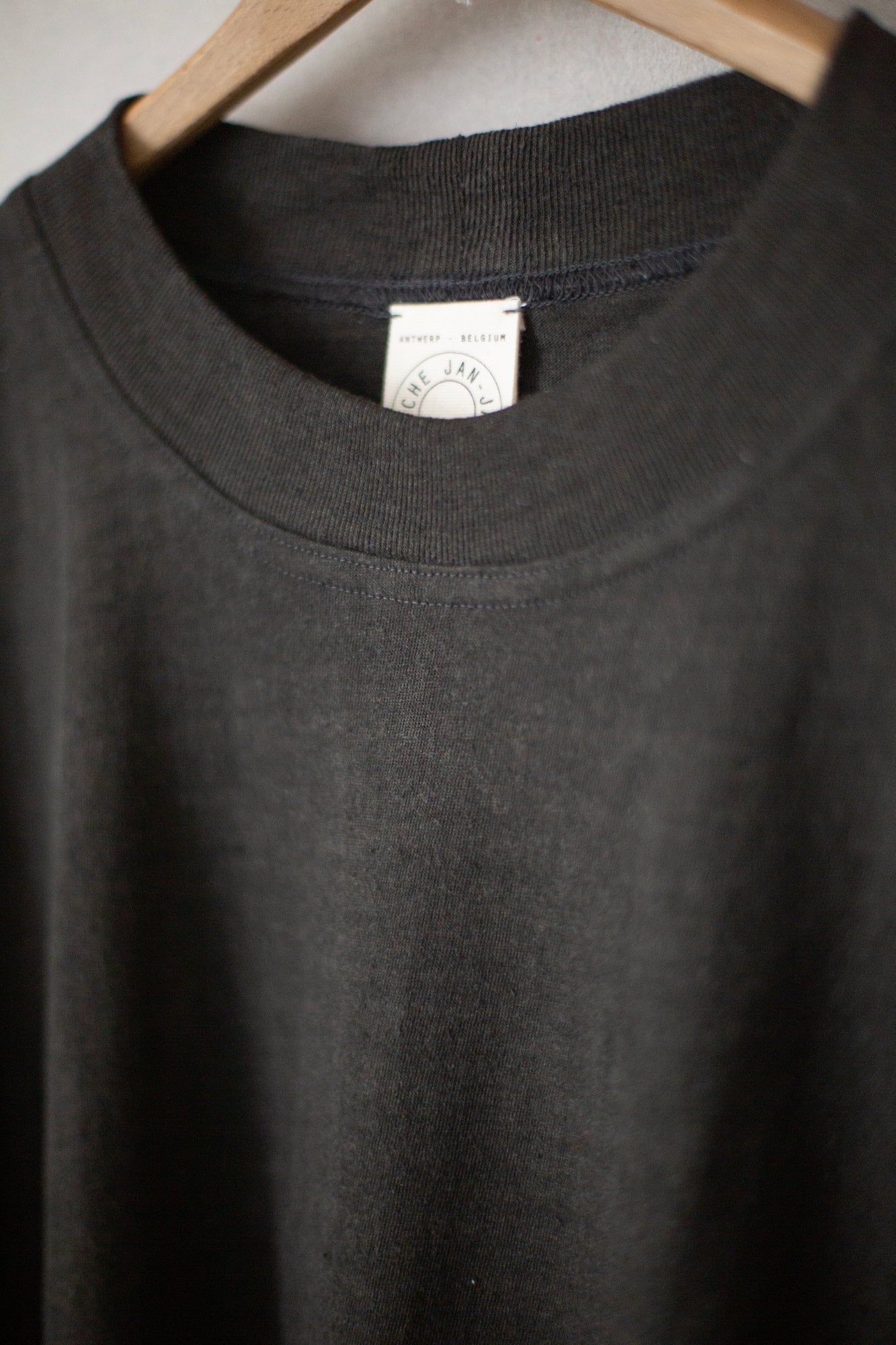 TEE#78 - DARK SUMI HEMP COTTON JERSEY by Jan-Jan Van Essche