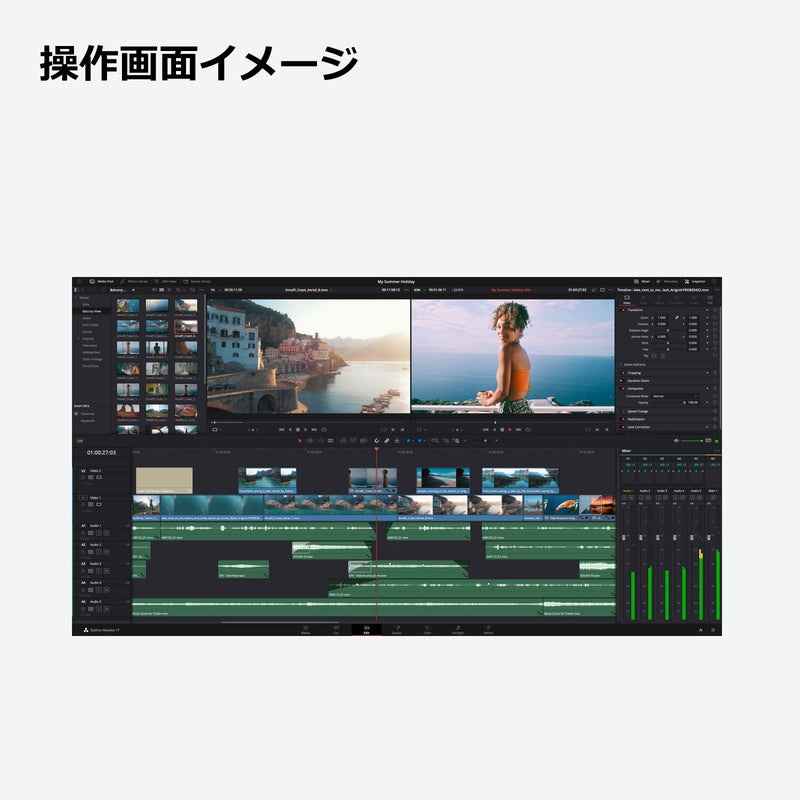 Blackmagic Davinci Resolve18 Studio (DV/resstud)ライセンスキー