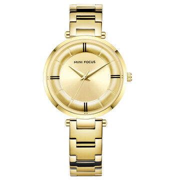 Casual Design Stainless Steel Women Wristwatch Ladies Quartz Watch-SKUB49365